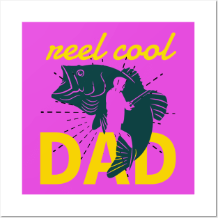 Reel Cool Dad Men T-shirt Posters and Art